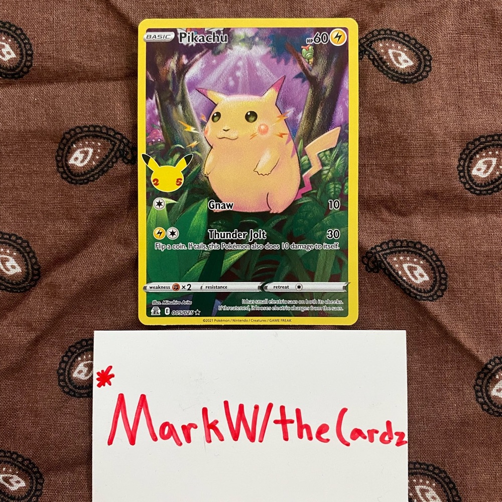 Pikachu Celebrations 25th Anniversary 005/025 - Full Art Rare